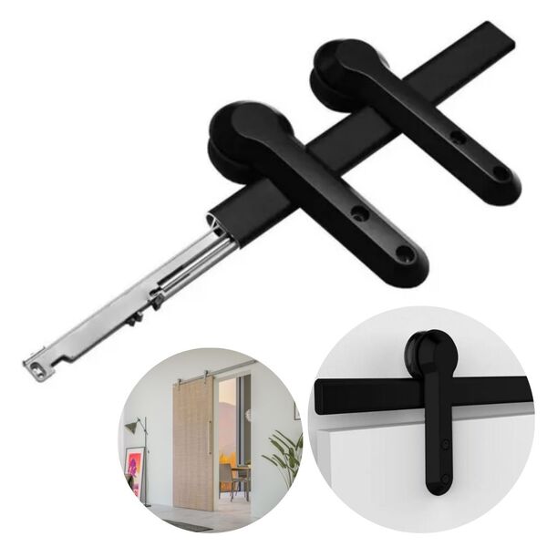 Sistema Deslizante Evo | P/ 1 Porta De 40 A 60kg | Preto | Ba